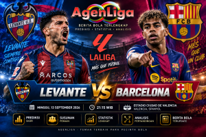 Prediksi Levante vs Barcelona 13 September 2026 Agenliga